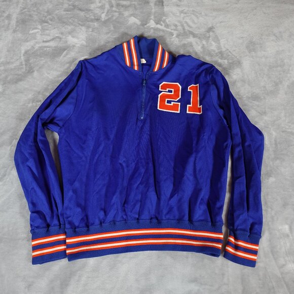 Vintage Other - Vintage Bair Varsity 1/4 Zip Pullover Sweatshirt Mens XL (Fits M) Union Made 70s